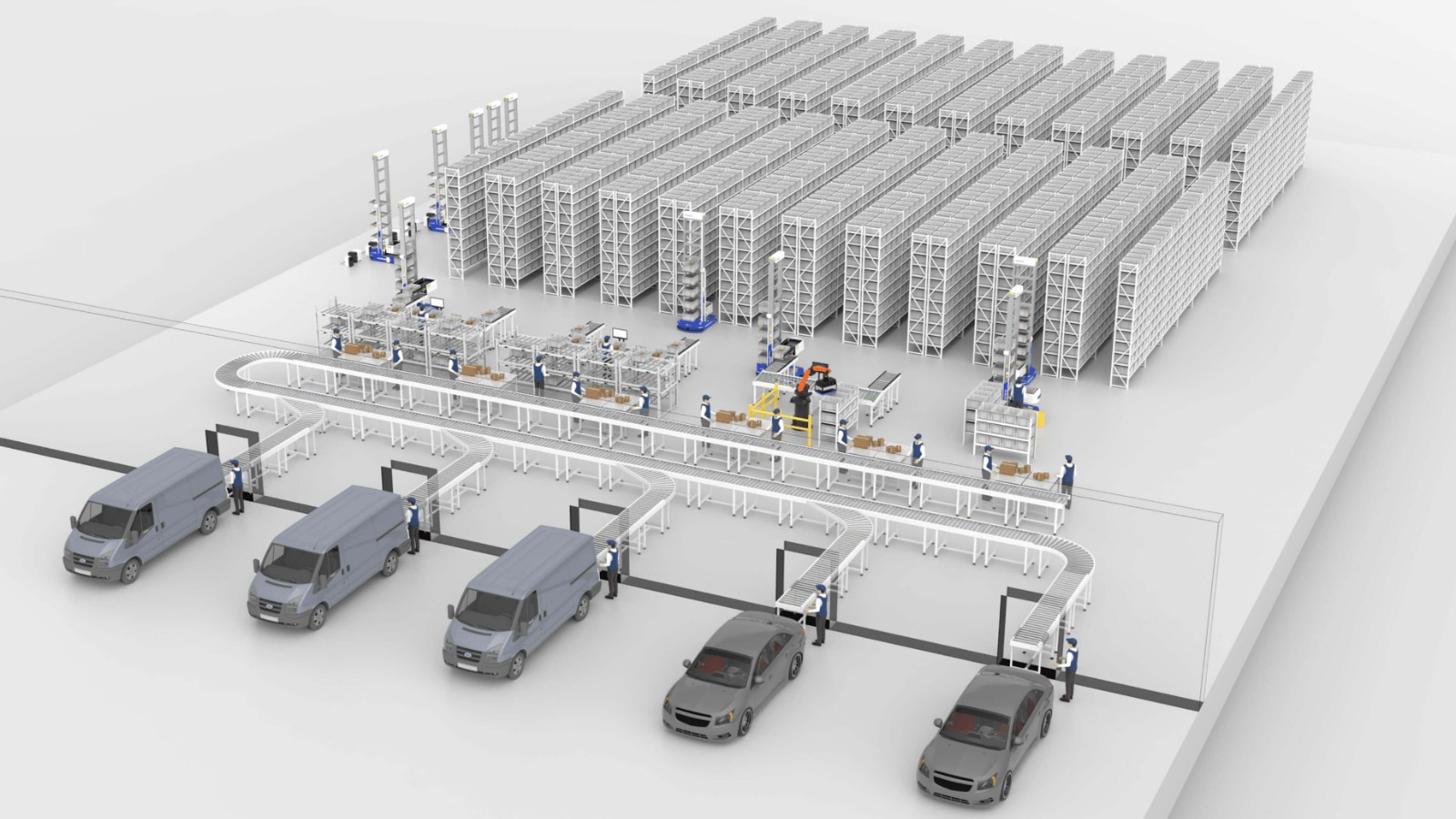 micro fulfillment conveyor