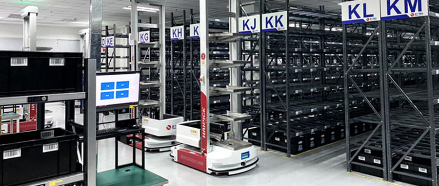 Xinningロジスティクス倉庫のHAIPICKロボット