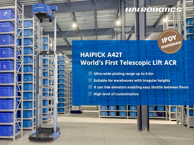 HAIPICK A42T、世界初の伸縮式リフトACR